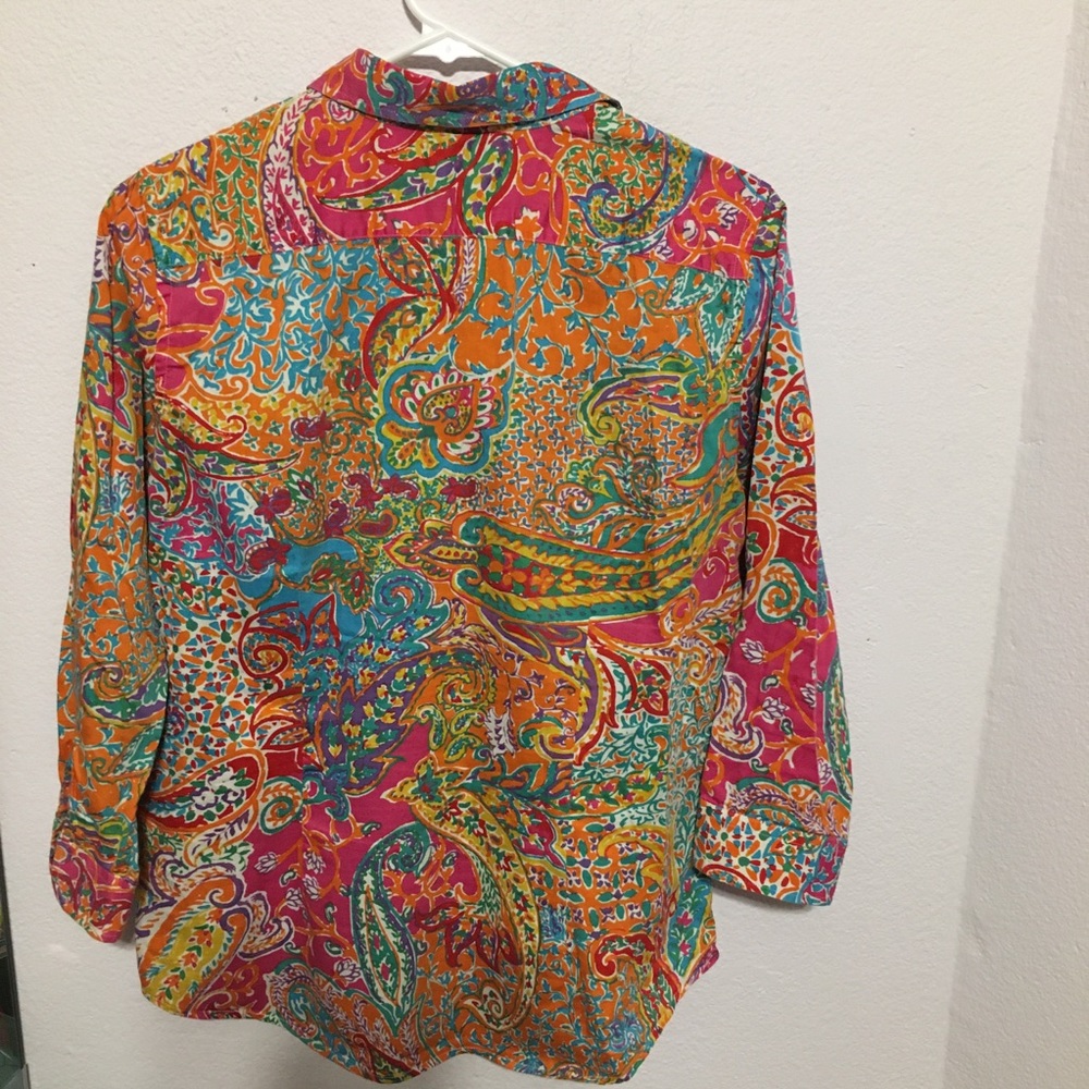 Lauren Ralph Lauren large floral blouse - Picture 5 of 7